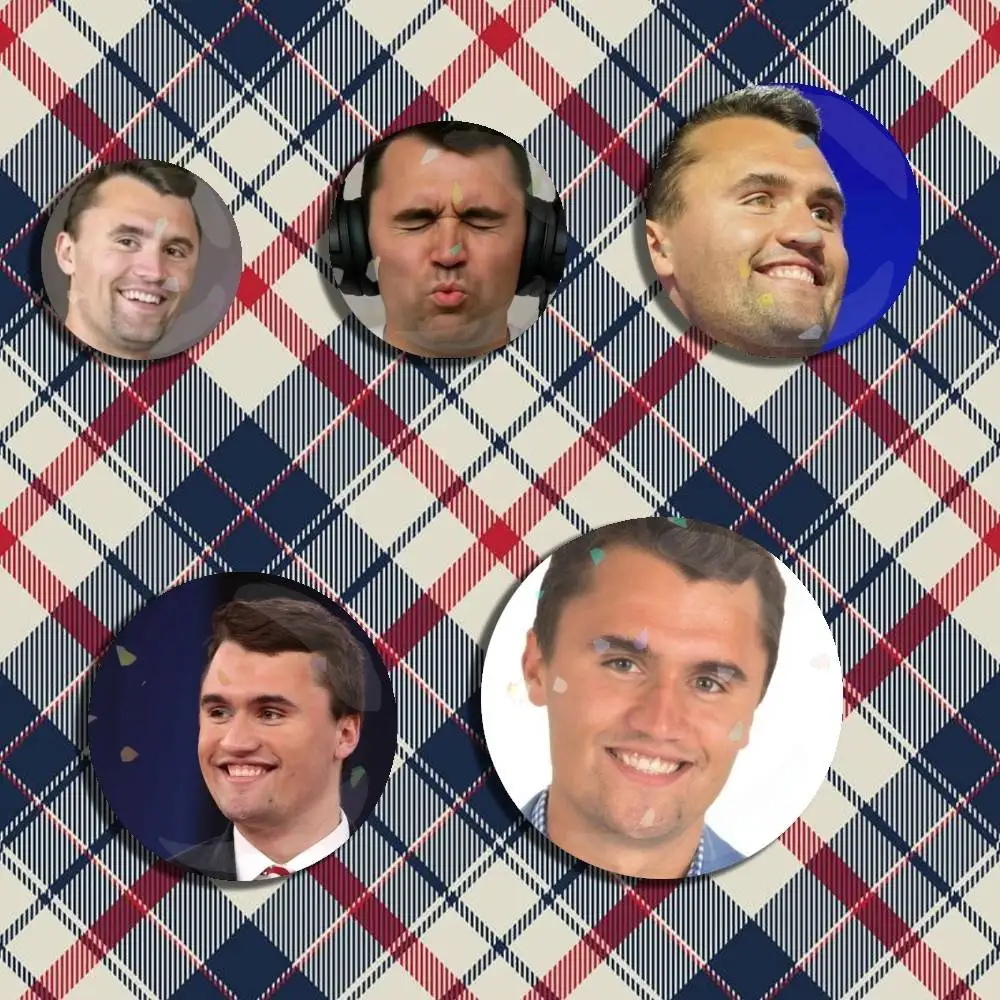 

Never Forget C-Charlie Kirk Laser Badge Creative Pins Brooch for Bag Clothes Hat Decor Gifts Fans Collect