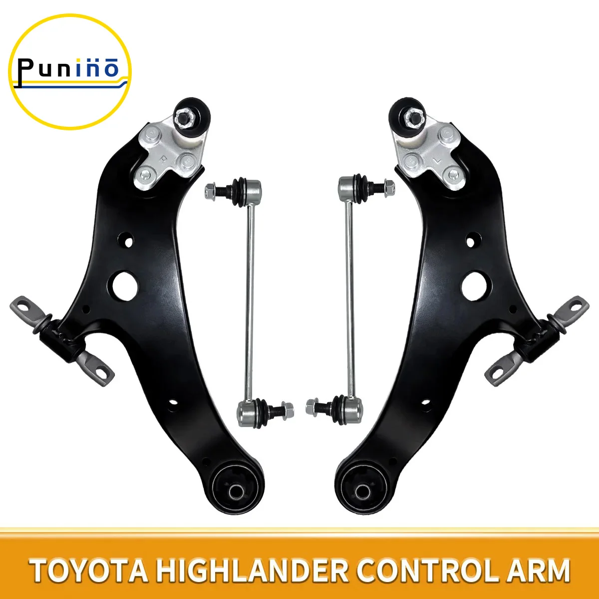 

Punino 4pcs Front Lower Control Arm Sway Bar End Link for Toyota Highlander 2008 2009 2010 2011 2012 2013 2015 2016 - 2019