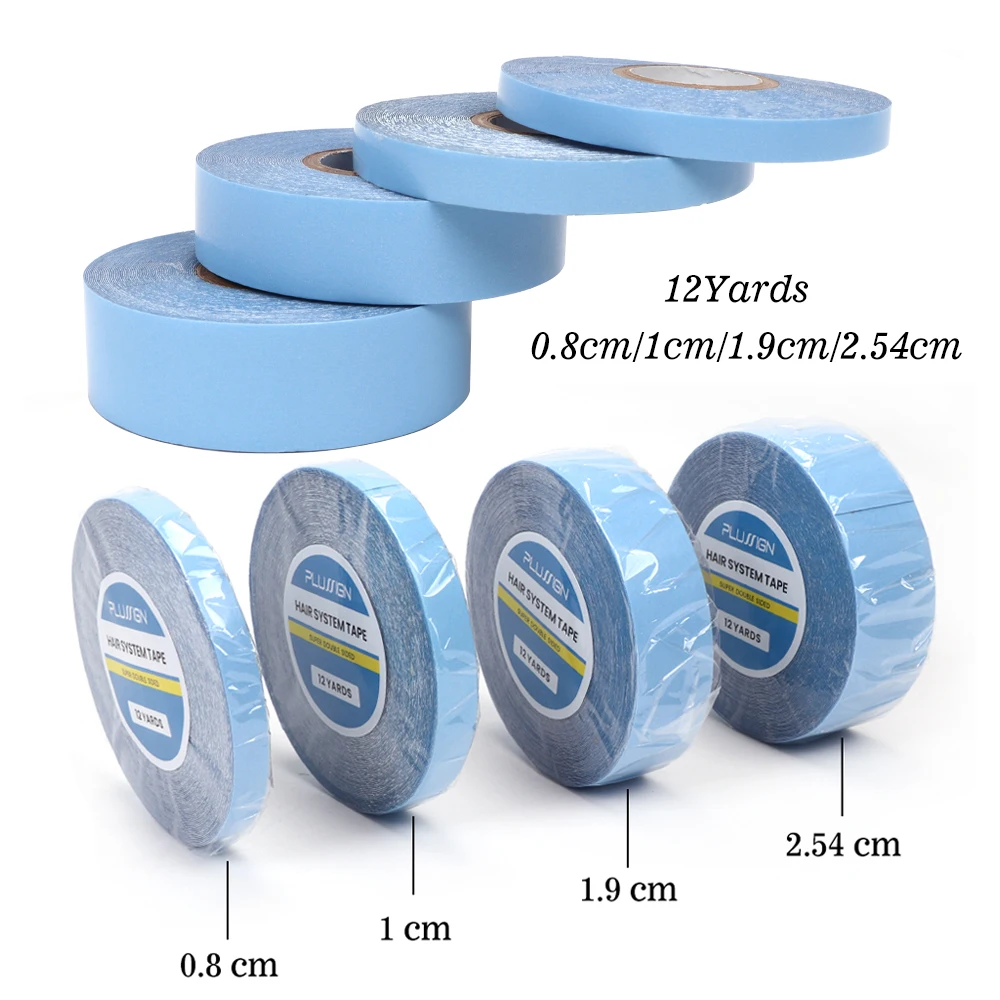 12 Yards Double Sided Hair Extension Tape  Adhesive Wig Tape Sticker Glue Strips Waterproof Tape For Lace Front Wig Accessories