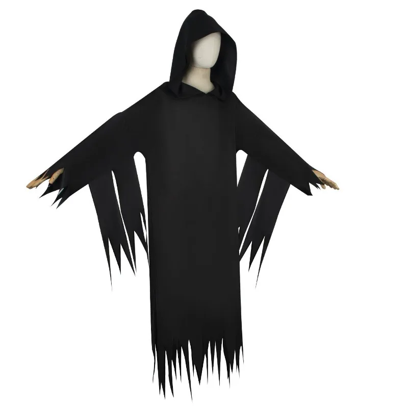 2023 6-hoofdset Ghost Face Mask Cos Skull Ghost Death Terror Halloween Party Kleding Jumpsuits Complete set