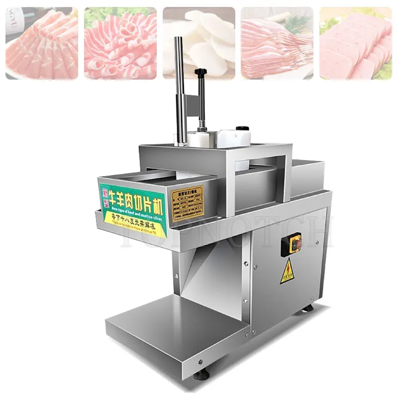 

Stainless Steel Mutton Roll Slicer Meat Cutting Machine Commercial Electric Frozen Meat Slicer