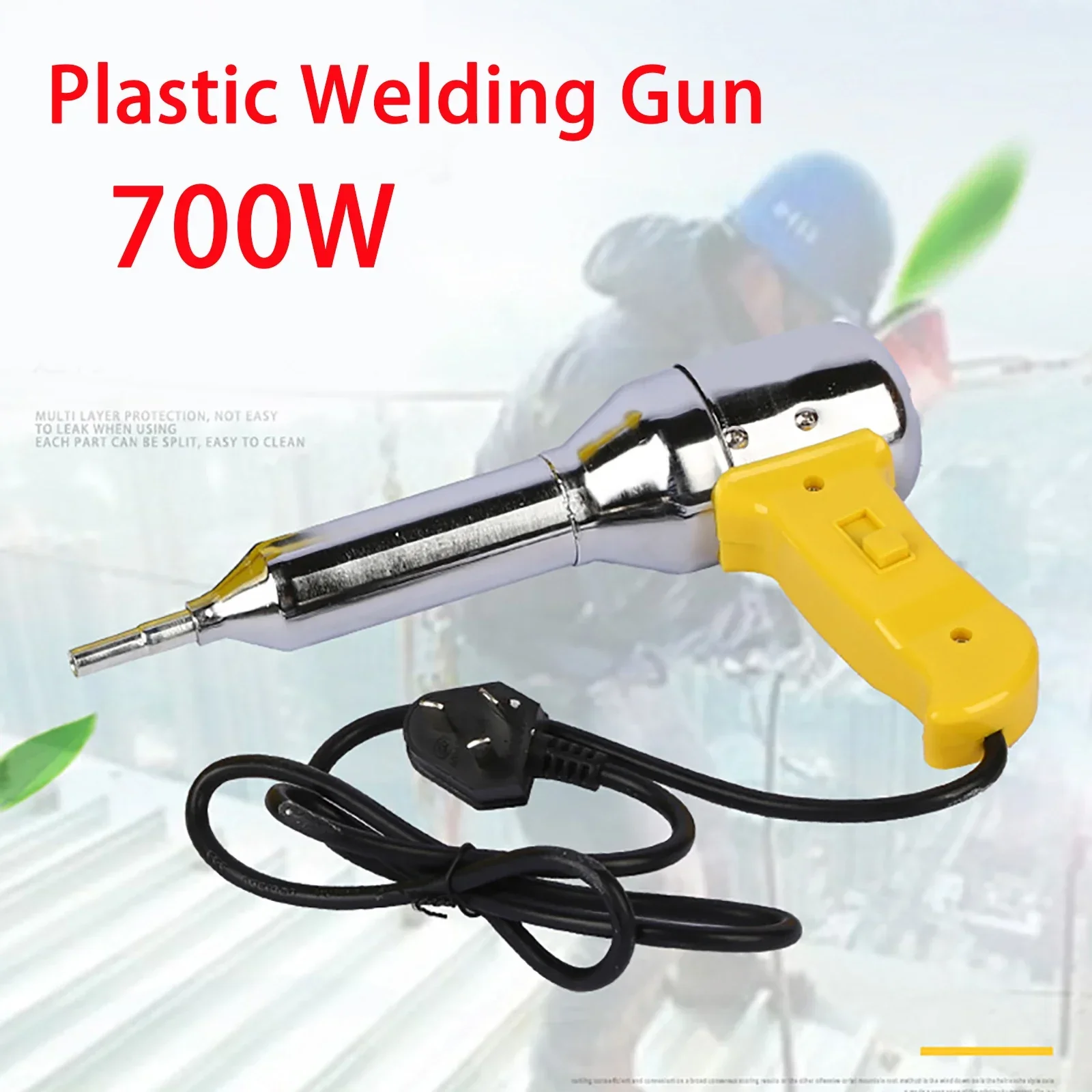 700W Plastic Hot Air Welding Gun Torch Tool Plastic Welding Torch Machine Adjustable Heat Air Gun Kit for Automobile Welding