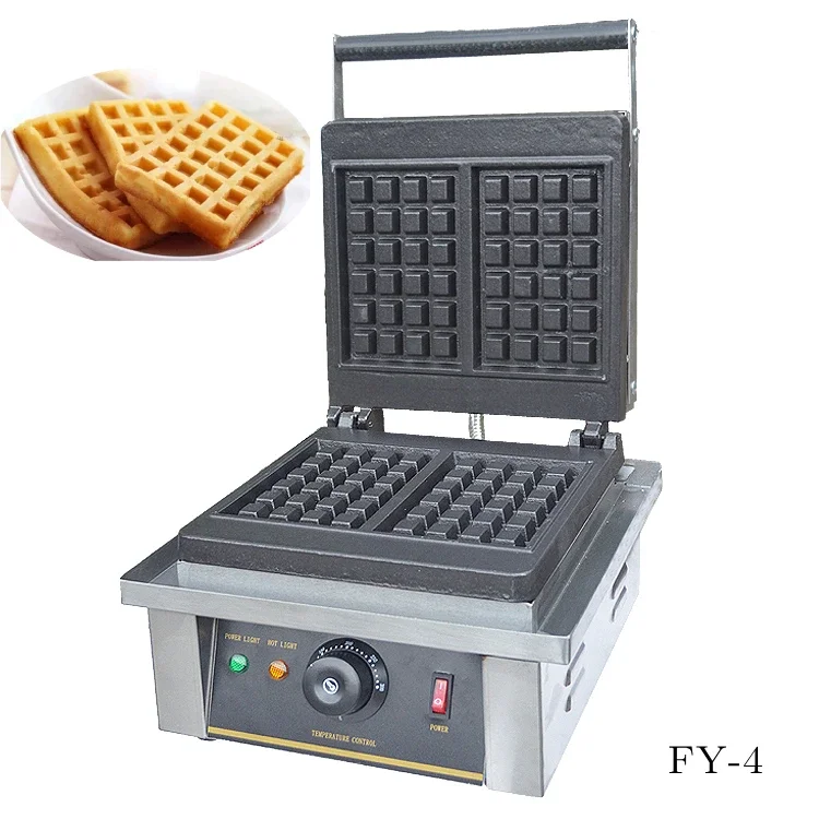 Professionele horeca-apparatuur wafelmaker commerciële Belgische wafelijzer machine FY-4 CUKUS