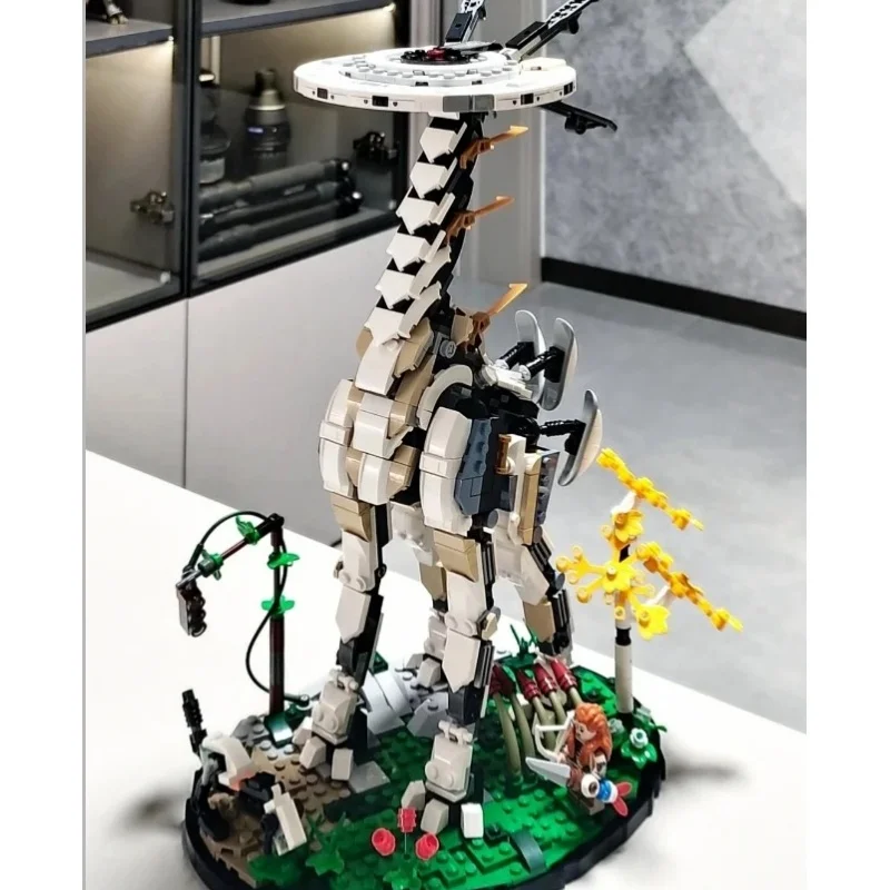 Neue 1,222 Stück Horizon Monster Langhals-Beast-Bausteine 76989, DIY-Geschenkspielzeug für Kinder für Jungen