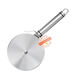 Large Stainless Steel Pizza Cutter, Dough Bread Cookies Pastry Pizza Roller Cutter Wheel,  3.74 Inch