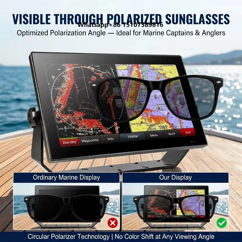 Industrial Touch Screen Capacitive IP67 Fully Waterproof Marine/yachts Touch LCD/LED Display