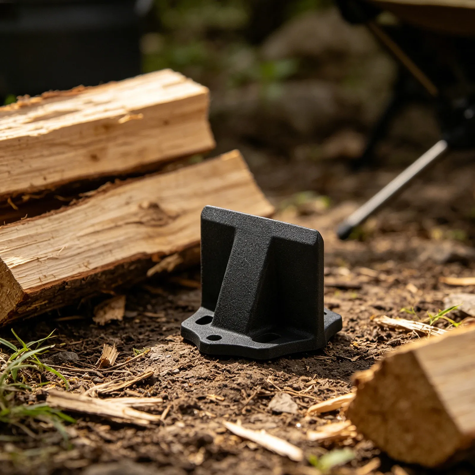 Manual Log Splitter Heavy Duty Metal Wood Cracker Safe Kindling Splitter for Camping Firewood Processing Tool Effortless Wood view 2