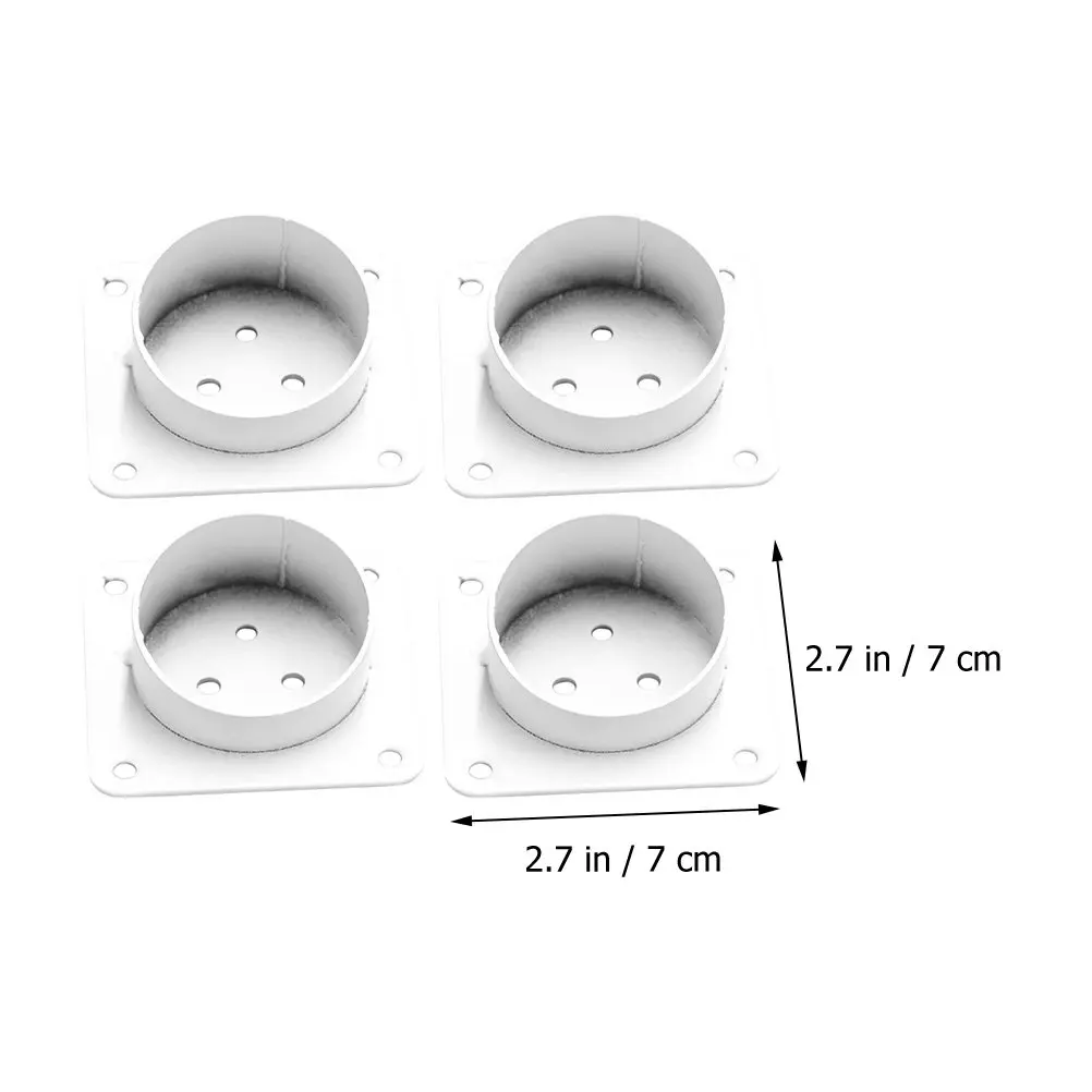 4Pcs Furniture Leg Attachment Mounting Plates Connectors for Table Chair Cabinet Repair Furniture Feet Connector