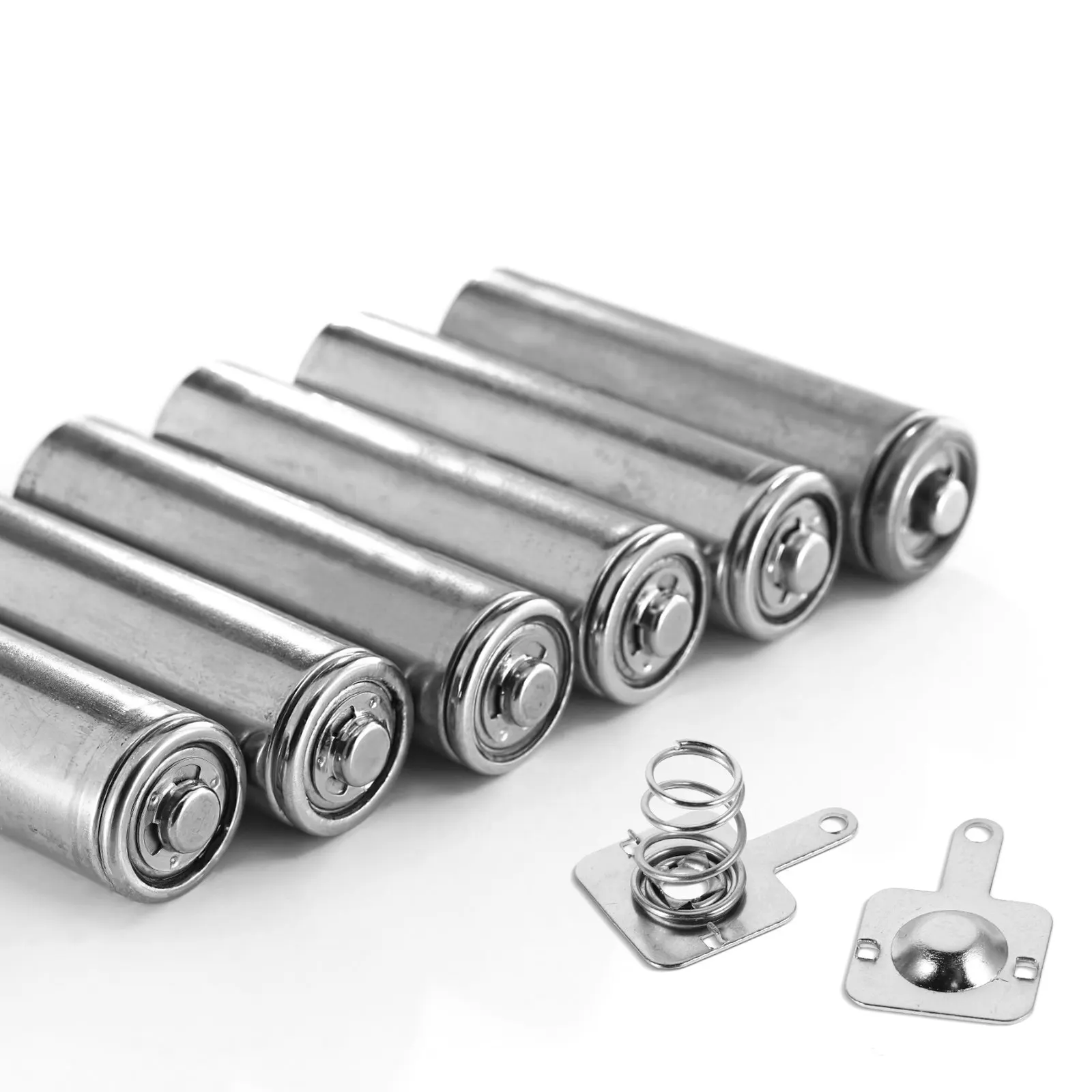 

10Sets Contact Plates Positive Negative Spring Replacement for Aaa Batteries Remote Control Spring Plate