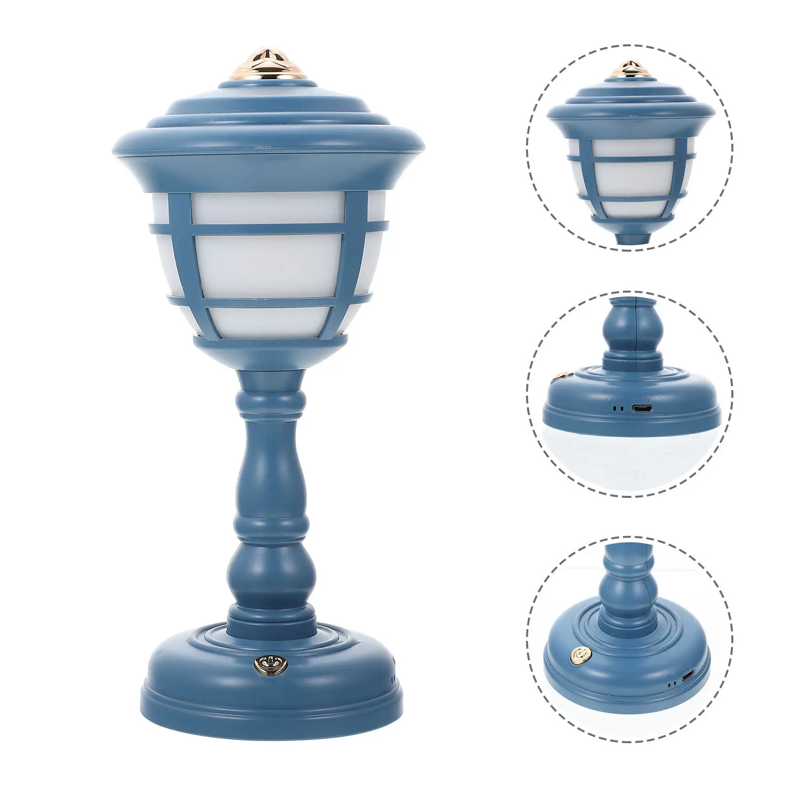 

1 Set Table Mini Desktop Night Light For Bedroom Vintage Home Decor Rechargeable Nightstand Usb Rechargeable Vintage Lamp Lamp