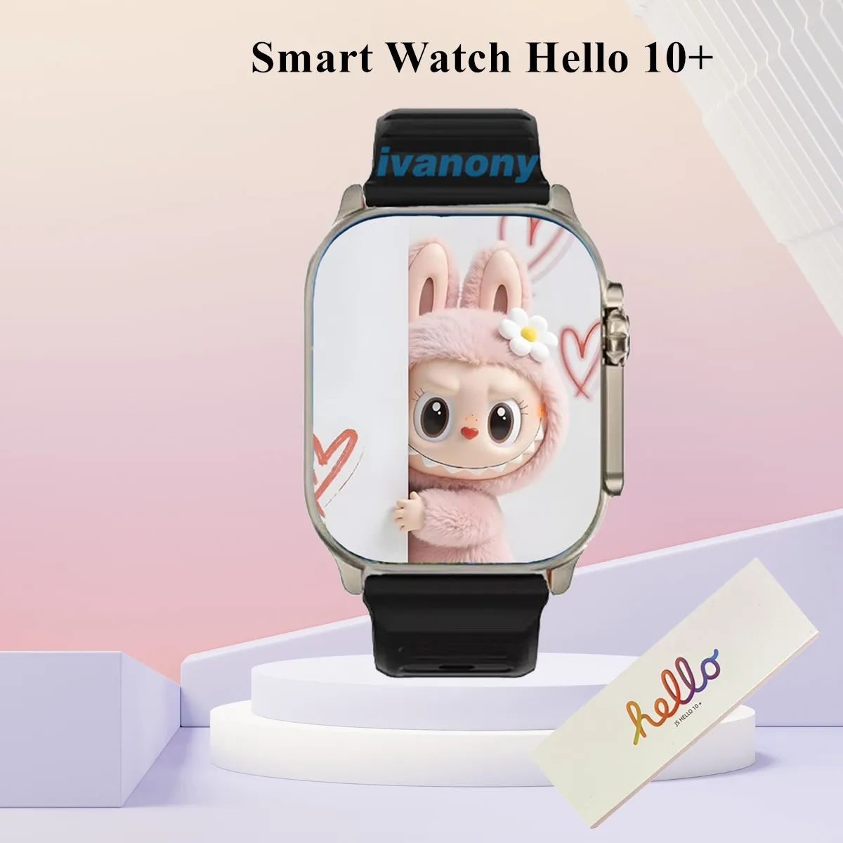 

Smart Watch Hello watch 10 plus Gesture Contorl Bluetooth Call AI Voice Assistant 2.01inch Amoled Screen Fitness Tracker Men