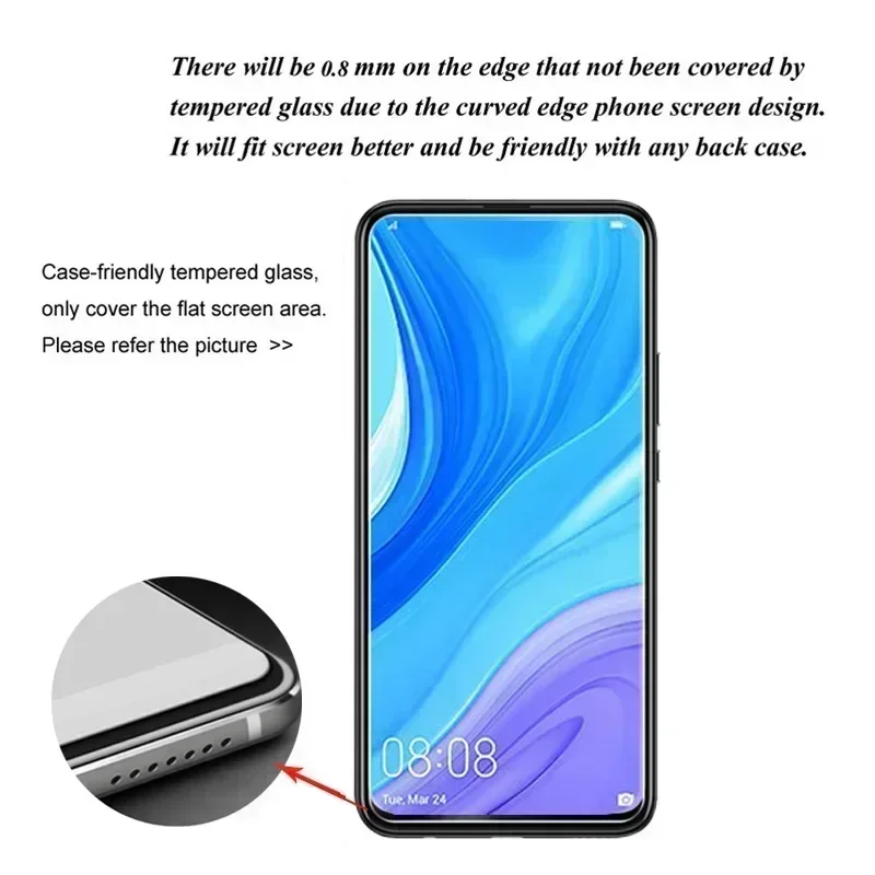 3 uds para Huawei P Smart Pro 2019 Protector de pantalla de vidrio templado para Huawei P smart 2021 película protectora de vidrio 9H