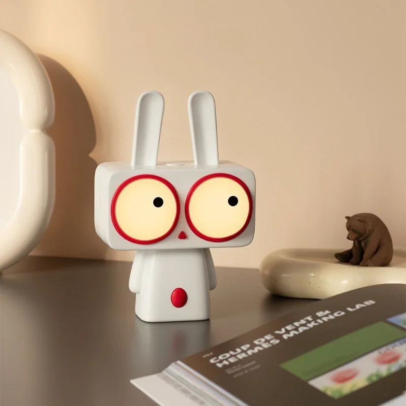 

Ночник Bobby Rabbit, настольное украшение, USB-светильник с плавной регулировкой яркости и таймером, свободно регулируемая яркость, для детских спален.