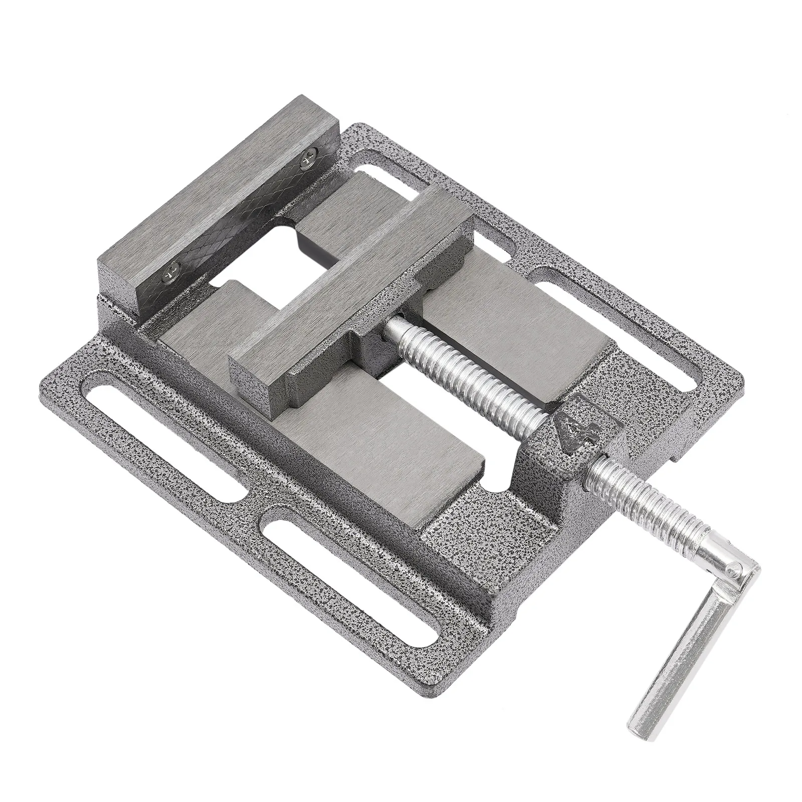 4-Zoll-Metall-Bohrmaschinenschraubstock mit 2 magnetischen Schraubstockauflagen, Mehrfach gerilltes Auflagen-Set – Detail 6