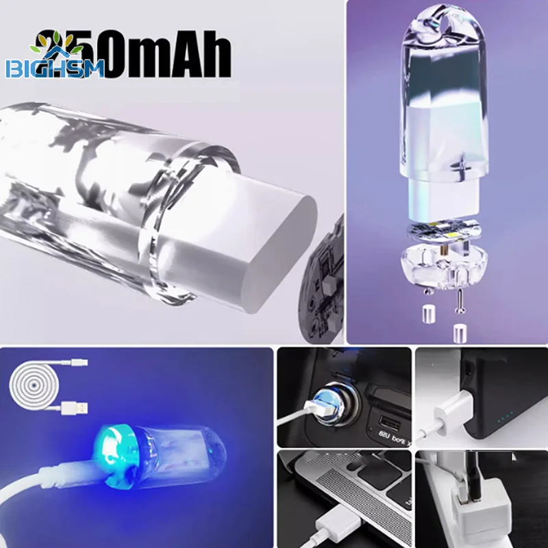 Ultra Mini ไฟ LED USB ชาร์จไฟฉายกันน้ําขนาดเล็กความสว่างสูงพวงกุญแจพ็อกเก็ตสําหรับ Camping Walking