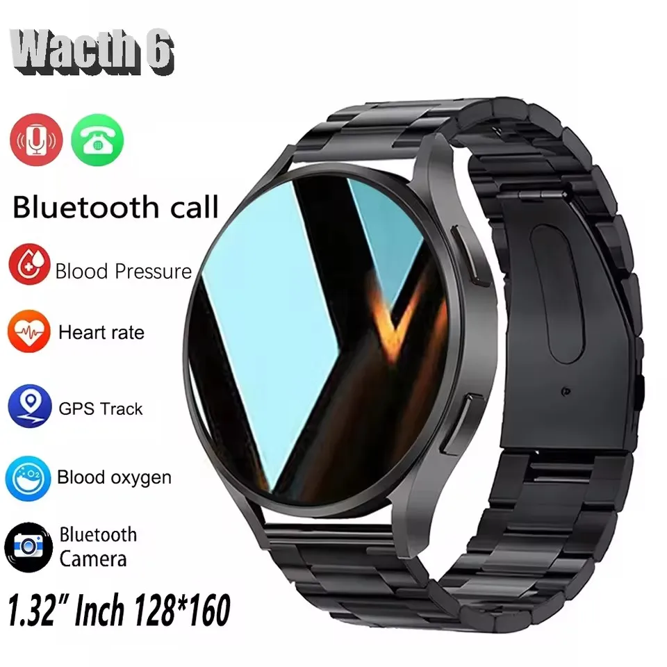 

Новые умные часы 6, мужские и женские, 1,44-дюймовый экран, Bluetooth-вызов, мониторинг сердечного ритма и здоровья для Sunxing Wacthes 6 Pro, обновления