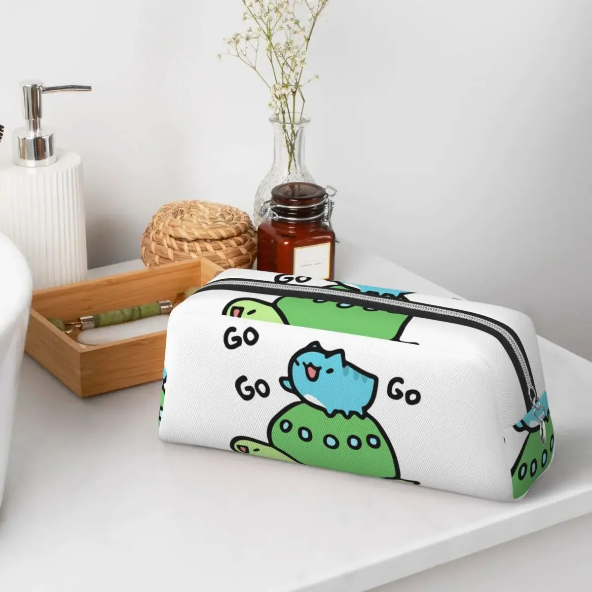Comic Cat Turtle Bugcat Capoo Pencil Cases Pen Holder Large Storage Pen Box Pencil Bag for Boy Girl Gifts