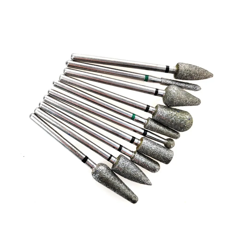 

10 шт./компл., набор стоматологических быстрого обрезки, набор алмазных боров HP, быстрая обрезка, шлифовальные принадлежности для стоматологии, большие сверла с шлифовальной головкой