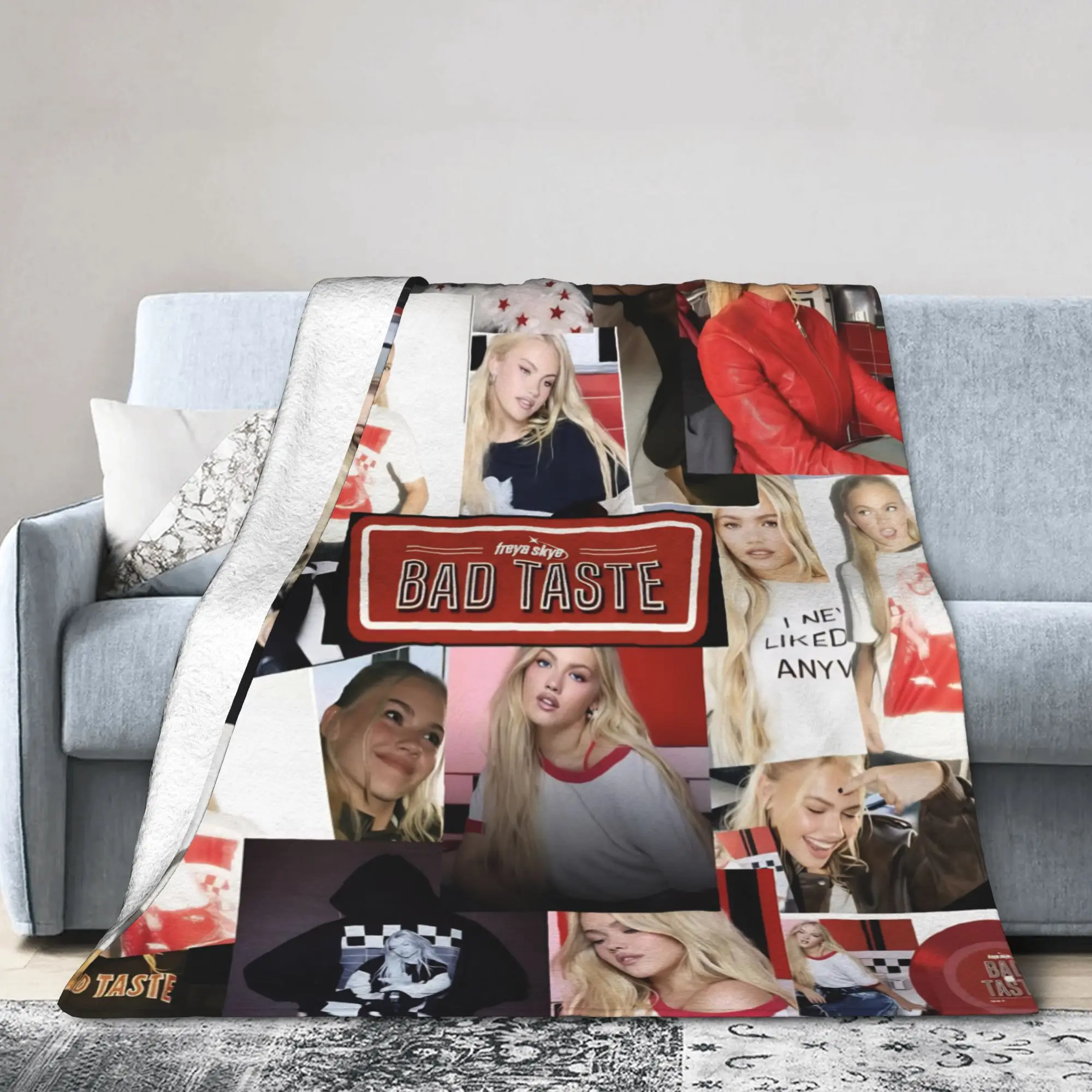 Bad Taste Freyas Singer Skyes  Blankets Fleece  Ultra-Soft Throw Blankets for Bed Bedspread