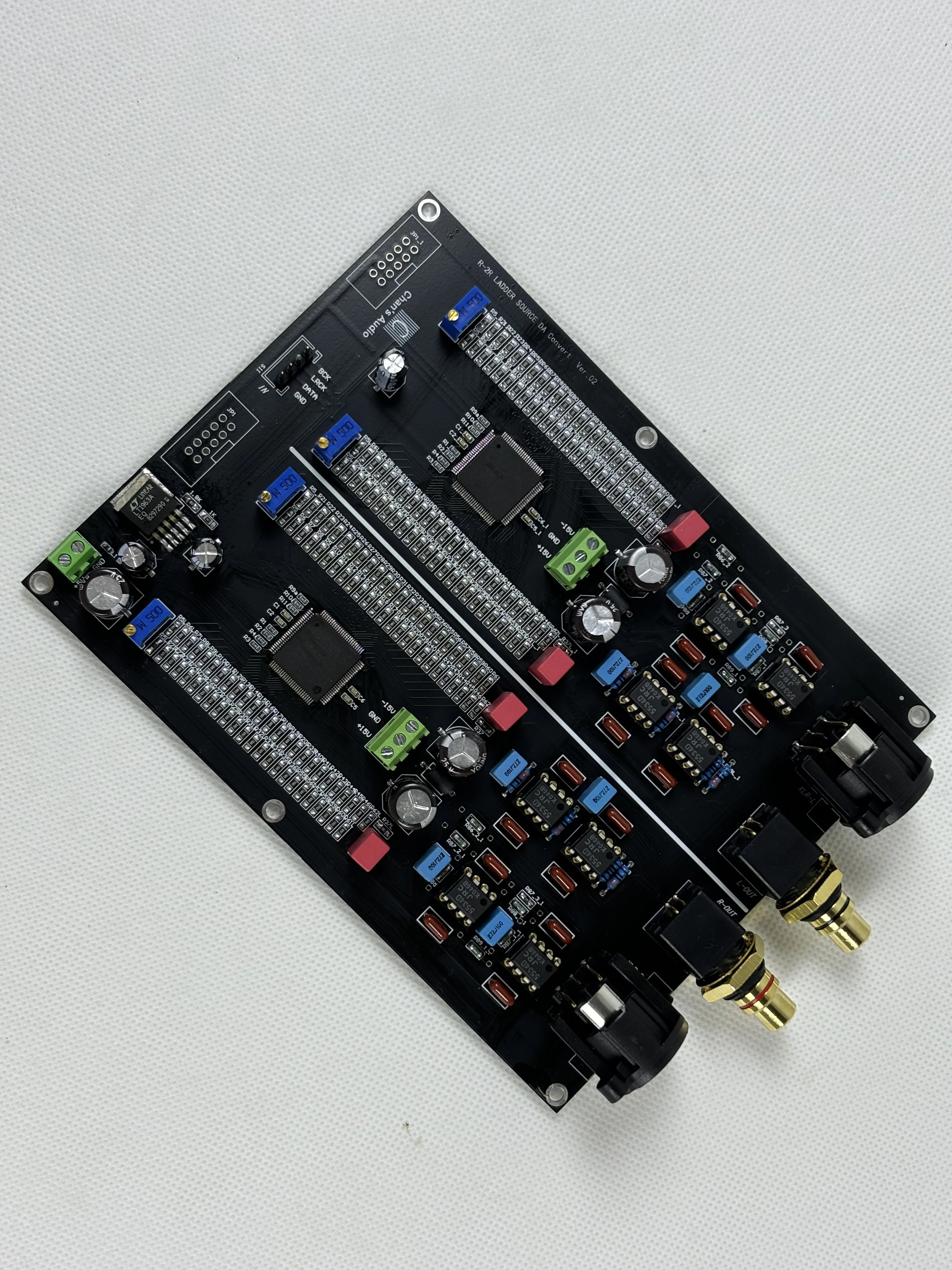 High-end 24 Bit 384kHz PCM NOS R2R 1000 Precision Resistor Network Decoding Board.RCA XLR
