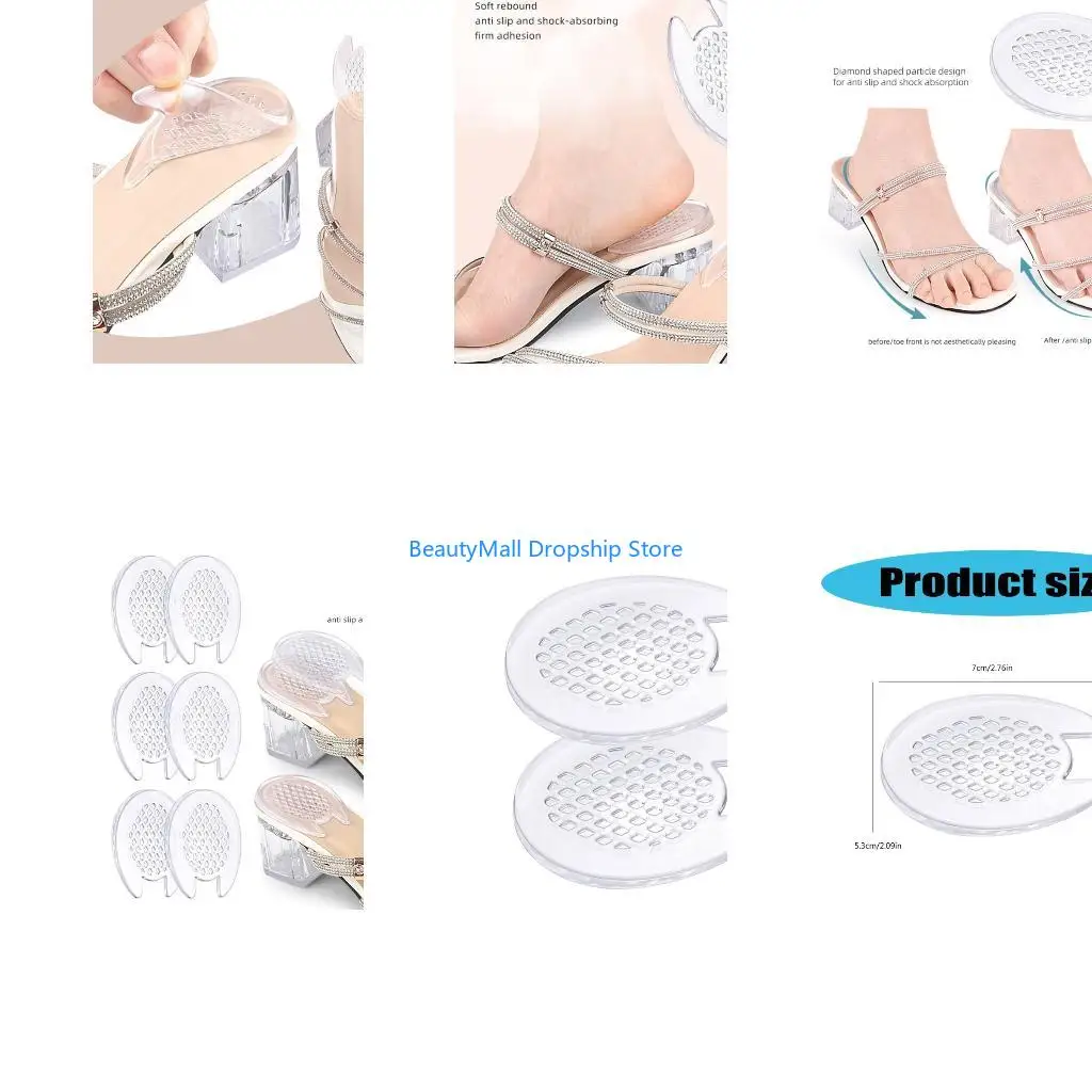 40JD Heel Pads With Slip Proof Design Foot Support Inserts For Raised Shoes Size Modification And Discomfort Relief