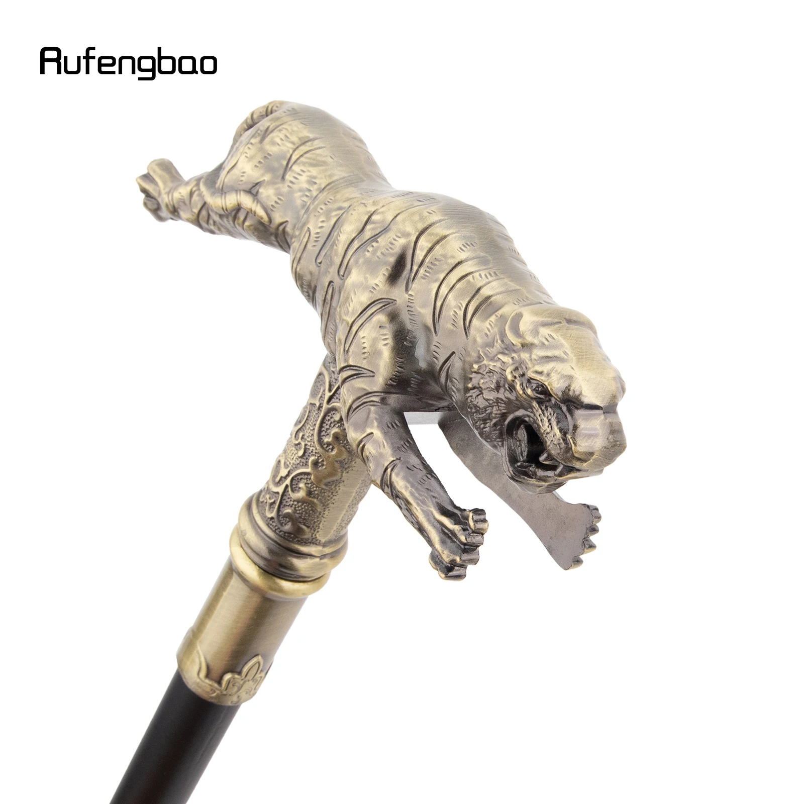 النمر الأصفر أزياء عصا للمشي الزخرفية Cospaly قصب هالوين الصولجان العصا Crosier أداء المرحلة قصب 90 سنتيمتر