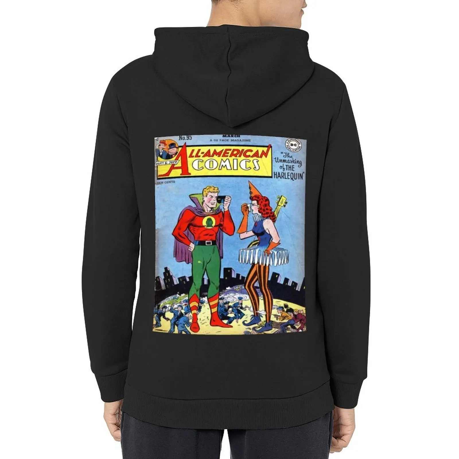

Vintage All-American Comics Hoodie men clothes winter clothes men clothing korean autumn clothes men's hoodie sweatshirt