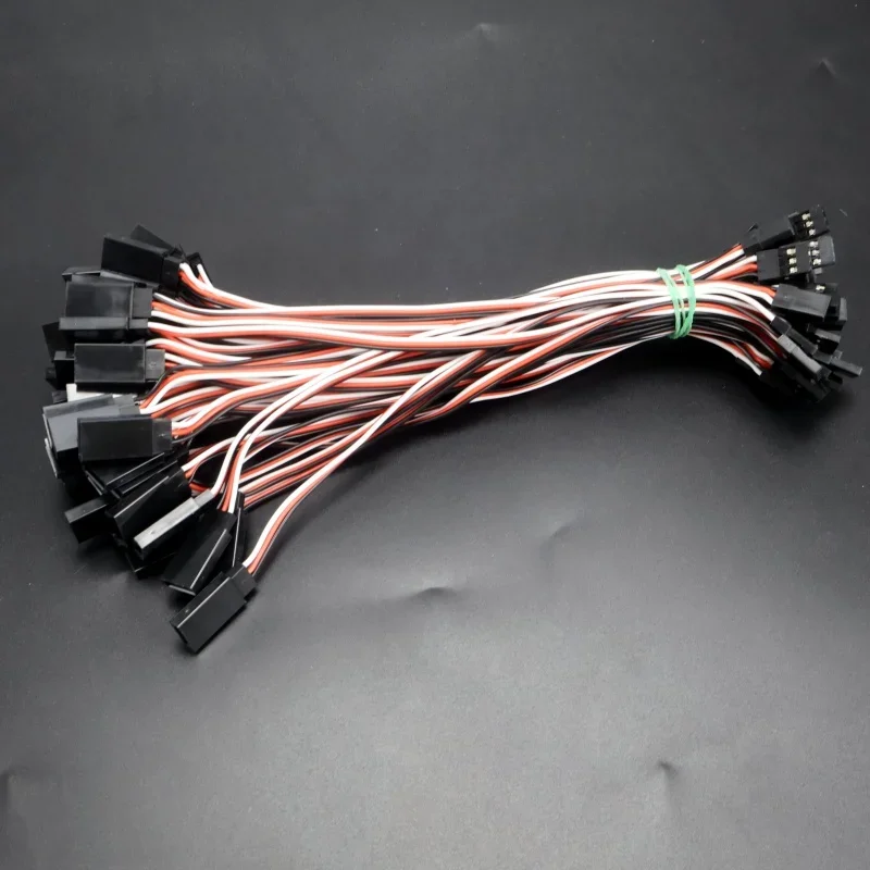 10pcs100/150/200/300/500/600/1000 مللي متر التحكم عن بعد سيرفو تمديد كابل JR ل التحكم عن بعد هليكوبتر RC الطائرات بدون طيار