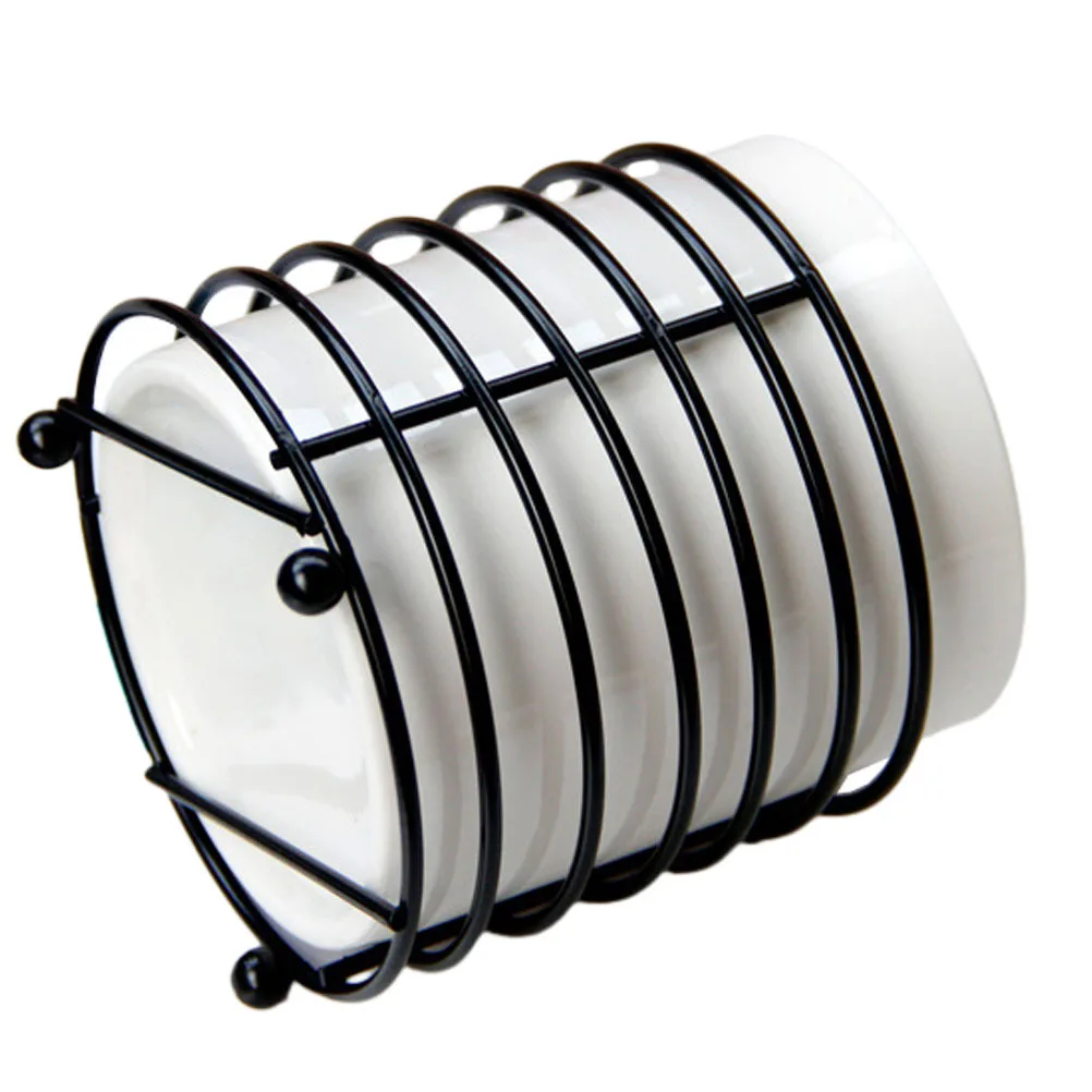 

Ceramic Pencil Cup Stand Multi-Functional Makeup Brush Holder Pen Organizer Desktop Stationery Storage Container Office Desk