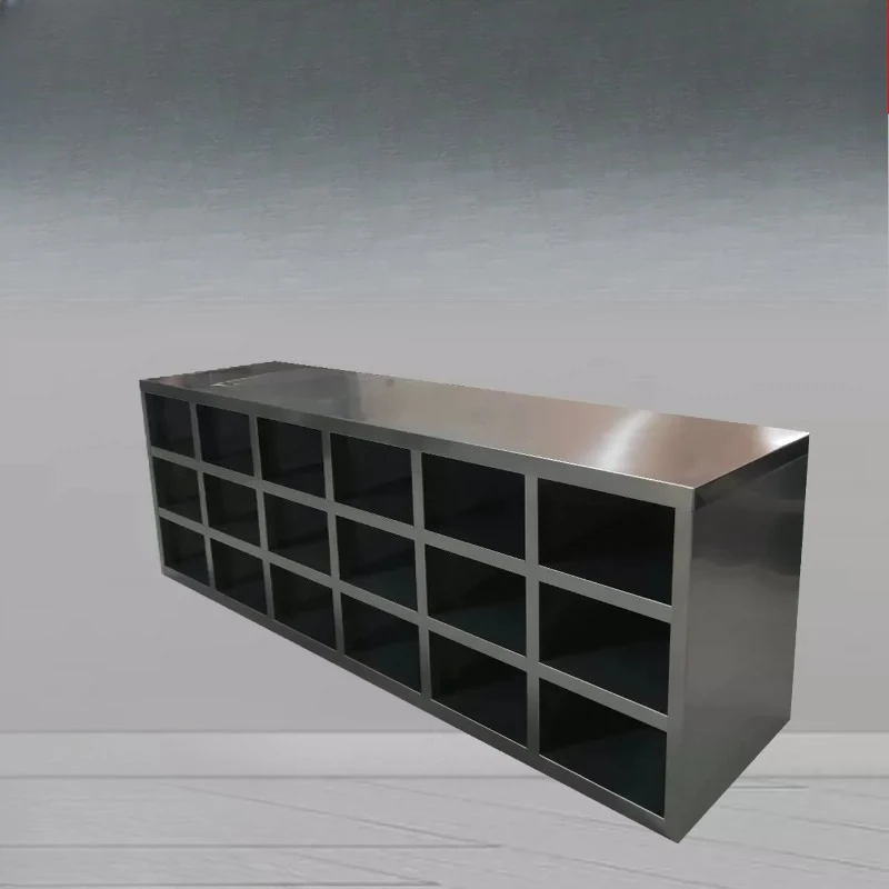 Stainless steel shoe cabinet food factory  cabinet changing wardrobe shoe stool single-sided double-sided