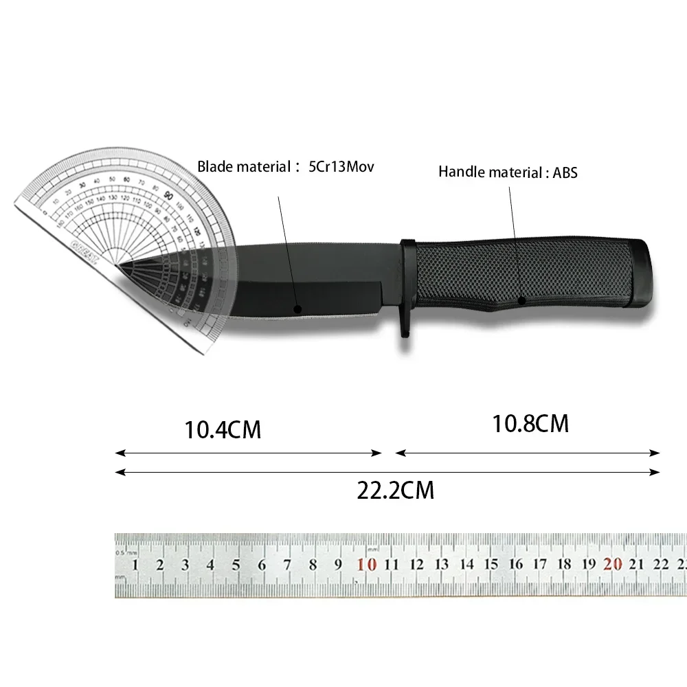 Portable Tactical KA-BAR K50 Hunting Fixed Knife with Sheath 8Cr13Mov Blade Nylon Fiber Handles Outdoor Survival Camping Tool