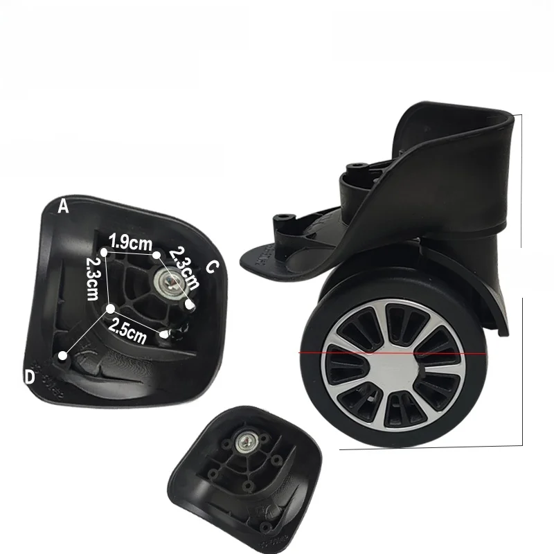 Luggage Repair Parts Suitcase Replacement Wheels Travel Bag Casters Universal Wheels Password Box Spring Wheel Glide