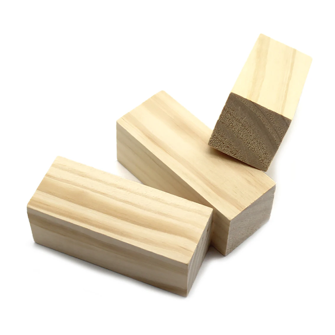 4*4*10cm 5*5*10cm Square Wood Block Unfinished Wooden Cubes DIY Model Material Crafts Decoration Puzzles Making Parts