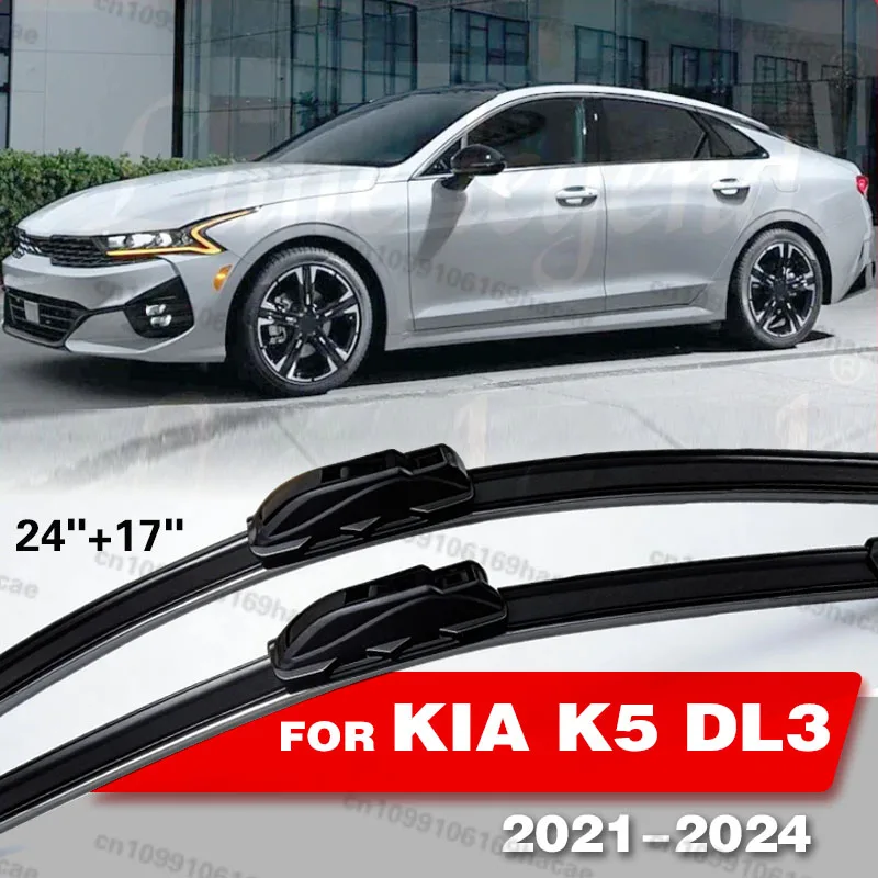 

For KIA K5 DL3 LXS GT-Line EX 2021 - 2024 2022 2023 Car Wiper Blades Windshield Windscreen Front Window 24"+17" Car Accessories