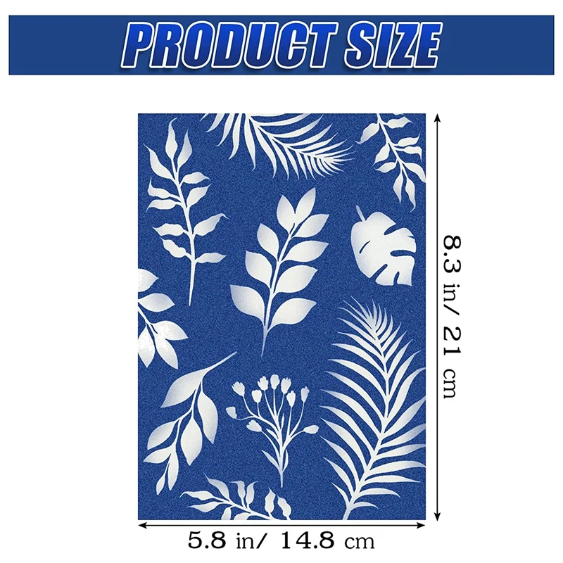 Cyanotype Paper, 30 Pcs A5 Sun Print Paper Kit, High Sensitivity Sun Print Nature Printing Paper Solar Drawing Pape