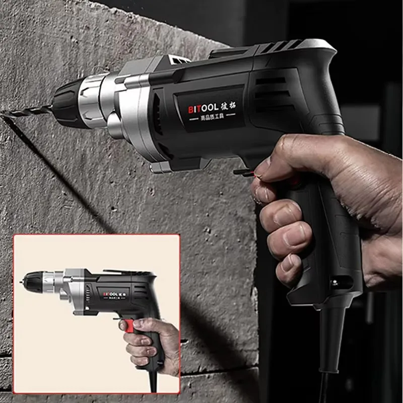 Hand Drill Multifunction Electric Drill Tools Household Mini Electric Hand Drill Drilling Pistol Screwdriver With Cord 220V