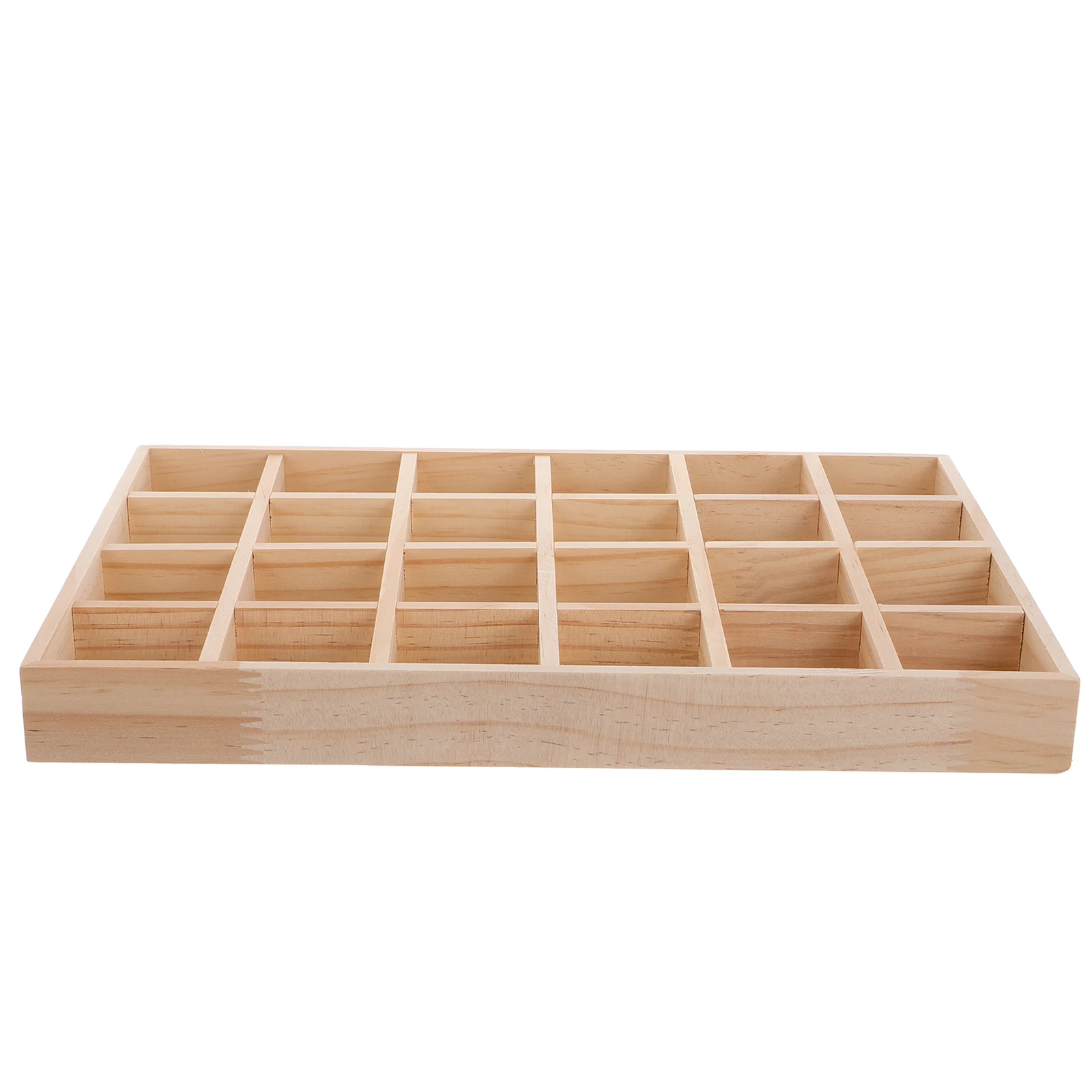 

Solid Wood Storage Tray for Jewelry Display Organizer with Compartments Tray Earring Necklace Bracelet Holder Box