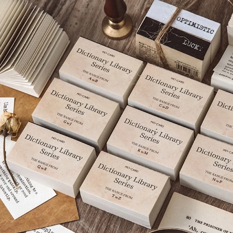 Papier mémo artisanal mignon avec design de mots, poèmes et phrases pour scrapbooking, journal créatif, décoration de carnet et fournitures artisanales