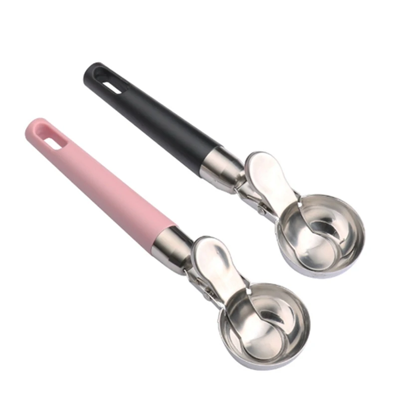 Polished Stainless Steel Ice Cream Scoop Ice Cream Ball Scoop With Ejector, For Ice Cream, Falafel, Rice, Dough