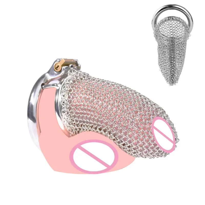 Metal Ventilate Chastity Cage Penis Pant for Male New Hollow Mesh Cock Lock 콕링 Husband Loyalty Chastity Device Adults Sex Toys