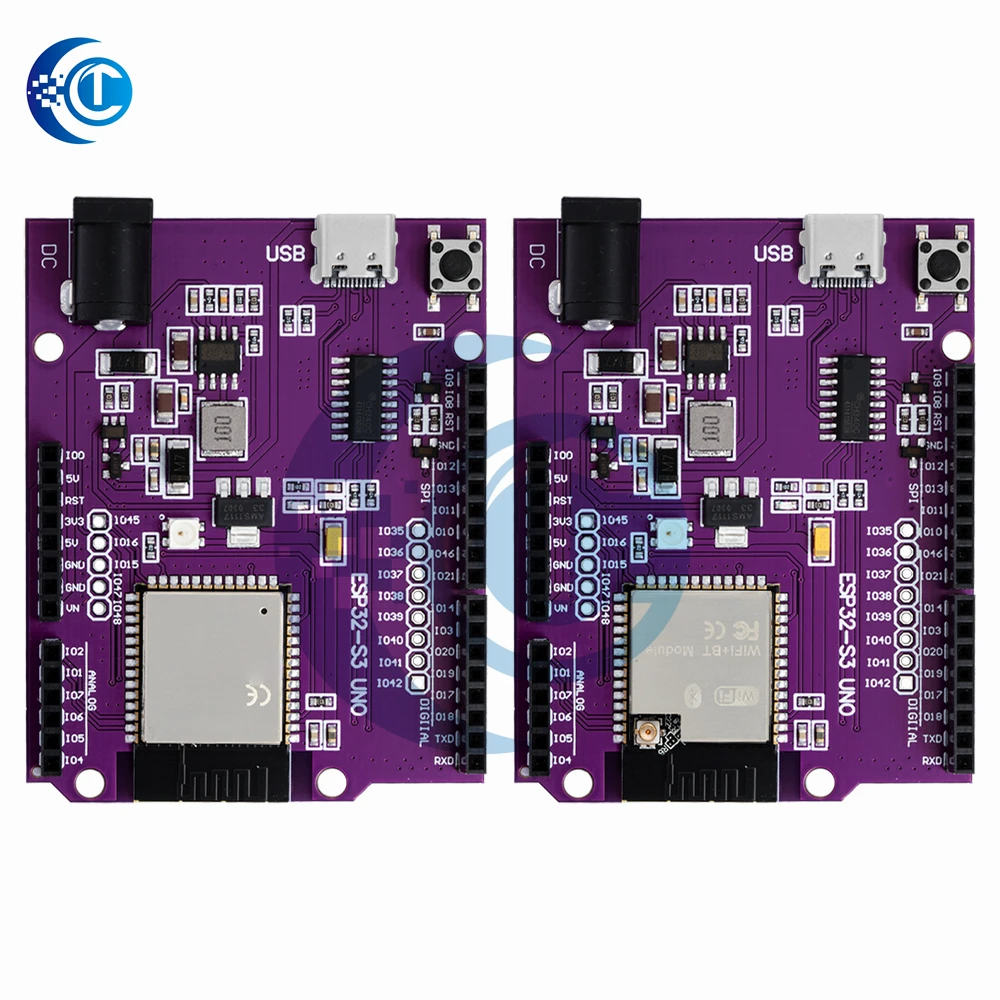 ESP32-S3 للوحة تطوير UN-O: متوافق مع وحدات WR-00M-1-N8R2/WR-00M-1-N16R8 وDev-KitC-1