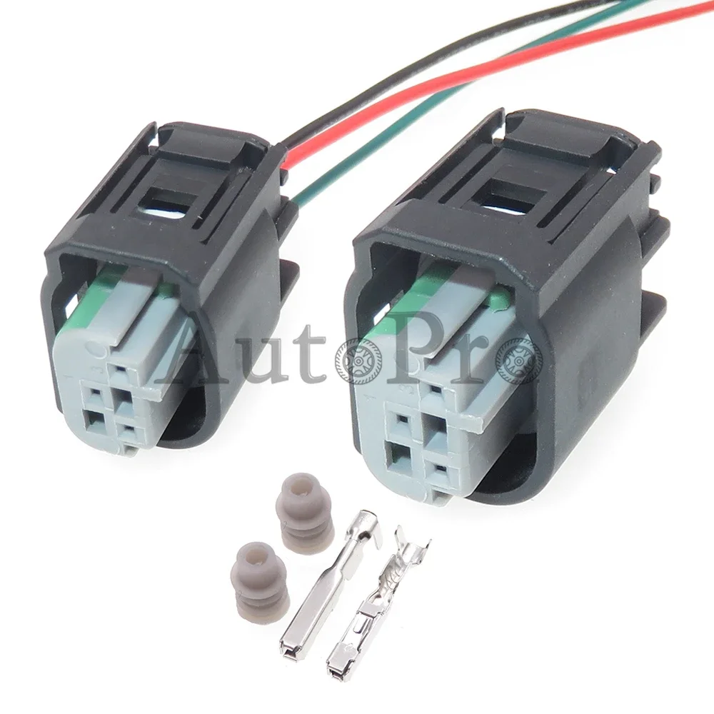 1 Set 3 Hole AC Assembly Automotive Tail Light Sealed Connector Car Adapter 1J0972483 2-967642-1 Car Throttle Wire Plug For BMW
