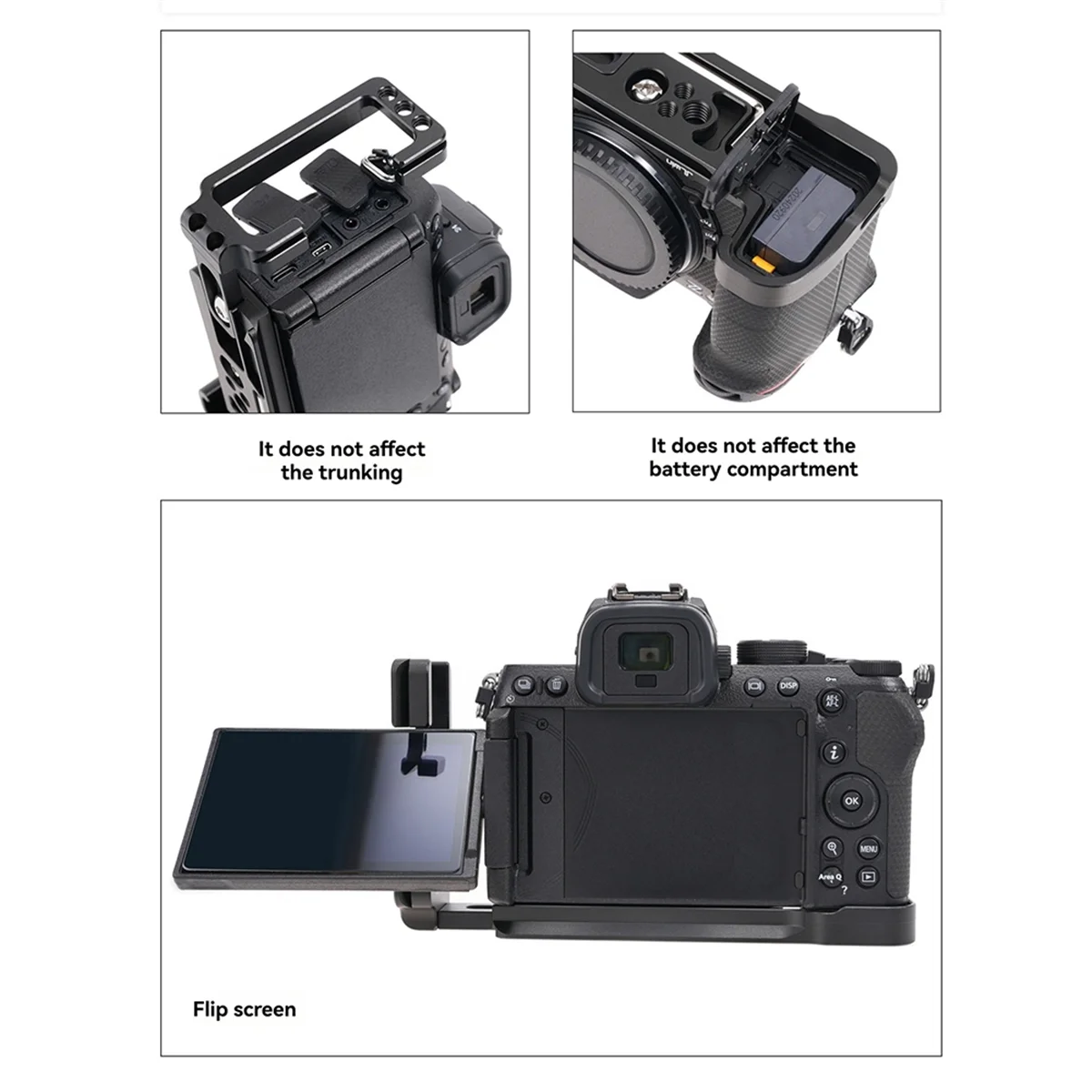 Z50II عمودي سريع الإصدار L لوحة حامل قبضة اليد لكاميرا Z50 II ترايبود لوحة الإفراج السريع