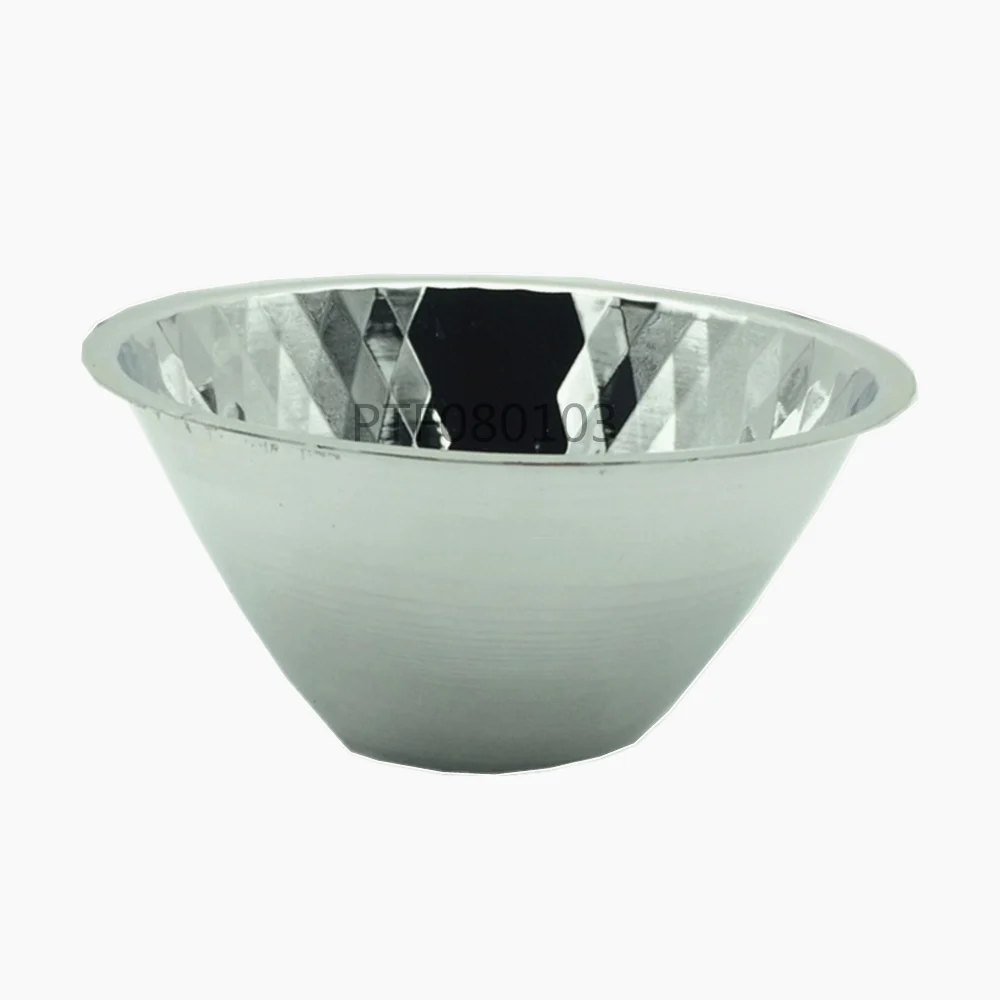 Boîtier de bol de tasse de réflecteur de lampe à LED en aluminium, budgétaire émetteur LED haute puissance, diamètre 89mm, 98mm, 100mm, 20W-100W,