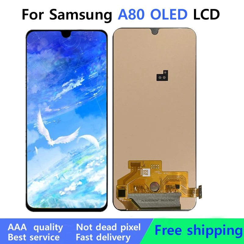 

Tested A80 Display, For Samsung Galaxy A80 LCD A805 A805F Display Touch Screen Digitizer Assembly For Samsung a80 Lcd Screen