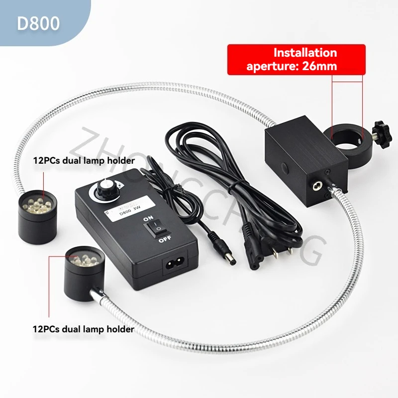 

Однотрубный промышленный микроскоп высокой четкости, электронный микроскоп с регулируемым светодиодным боковым освещением, стереоскопический вид.