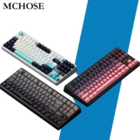 MCHOSE G87 Mechanical Keyboard Knob Control Gaming Keyboard Hot Swappable Custom Wireless Tri-Mode 2.4G/BT5.0/USB-C RGB Backlit