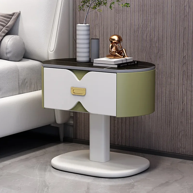 Apartment hotel bedside table storage cabinet light luxury rental room bedside table simple and intelligent