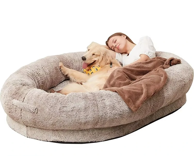 Portable Large Pet Bed for Dogs & Cats, Human-Size Dog Bed, Foldable Cat Nest & Kennel