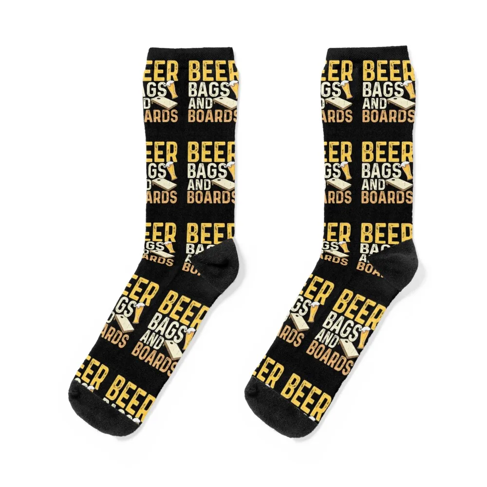 

Beer Bags and Boards, Cornhole Player, Dummy Boards, Sack Toss Game, Beer Lover Socks christmas gifts winter Men's Socks Women's